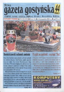 Nowa Gazeta Gostyńska 2007.11.04 R.7 Nr 44(235)