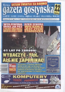 Nowa Gazeta Gostyńska 2004.10.31 R.4 Nr 22(93)