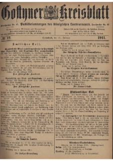 Gostyner Kreisblatt 1911.02.11 Nr 12