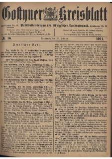 Gostyner Kreisblatt 1911.02.25 Nr 16