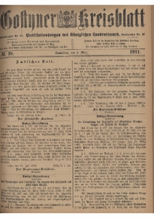 Gostyner Kreisblatt 1911.03.04 Nr 18