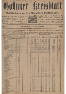 Gostyner Kreisblatt 1913.01.23 Nr 7
