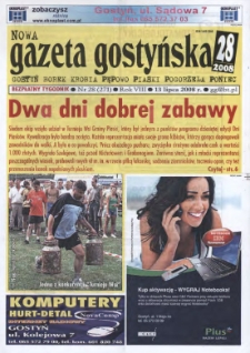 Nowa Gazeta Gostyńska 2008.07.13 R.8 Nr 28(271)