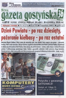 Nowa Gazeta Gostyńska 2008.09.07 R.8 Nr 36(279)