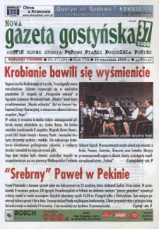 Nowa Gazeta Gostyńska 2008.09.14 R.8 Nr 37(280)