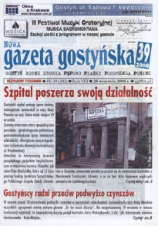 Nowa Gazeta Gostyńska 2008.09.28 R.8 Nr 39(282)