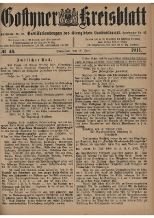 Gostyner Kreisblatt 1911.06.10 Nr 46