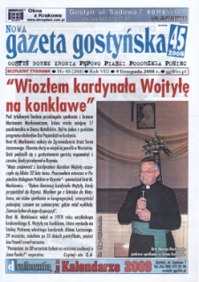 Nowa Gazeta Gostyńska 2008.11.09 R.8 Nr 45(288)