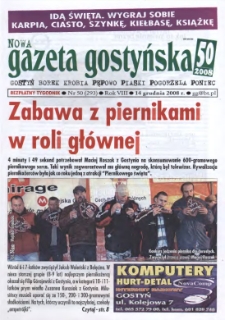 Nowa Gazeta Gostyńska 2008.12.14 R.8 Nr 50(293)