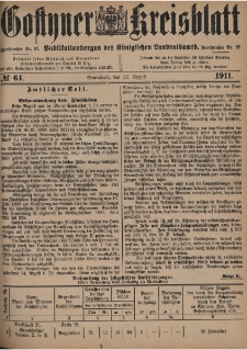 Gostyner Kreisblatt 1911.08.12 Nr 64