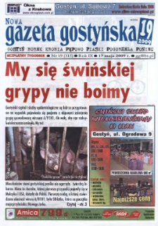 Nowa Gazeta Gostyńska 2009.05.17 R.9 Nr 19(315)