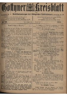 Gostyner Kreisblatt 1911.09.02 Nr 70