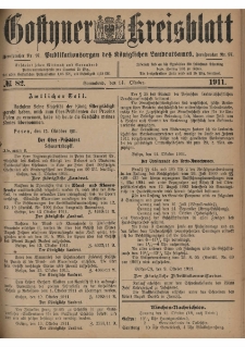 Gostyner Kreisblatt 1911.10.14 Nr 82