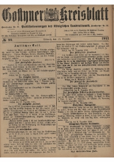 Gostyner Kreisblatt 1911.12.13 Nr 99
