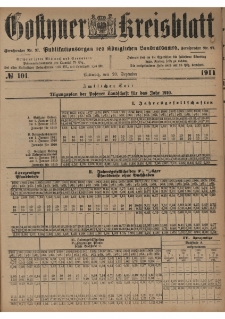 Gostyner Kreisblatt 1911.12.20 Nr 101