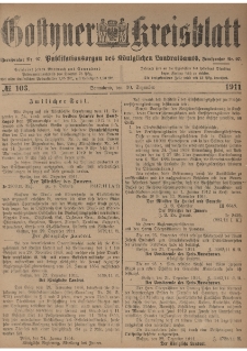 Gostyner Kreisblatt 1911.12.30 Nr 103