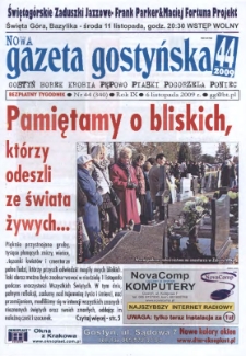 Nowa Gazeta Gostyńska 2009.11.06 R.9 Nr 44(340)