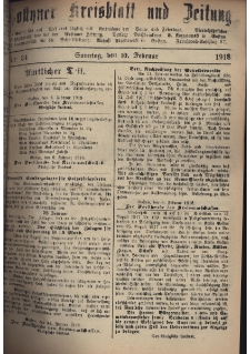 Gostyner Kreisblatt und Zeitung 1918.02.10 Nr 34