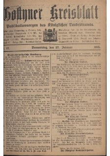 Gostyner Kreisblatt 1913.02.27 Nr 17