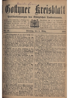 Gostyner Kreisblatt 1913.03.02 Nr 18