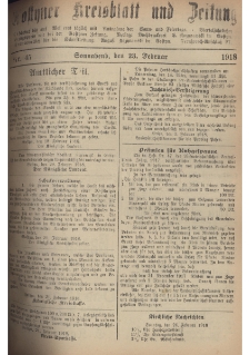 Gostyner Kreisblatt und Zeitung 1918.02.23 Nr 45