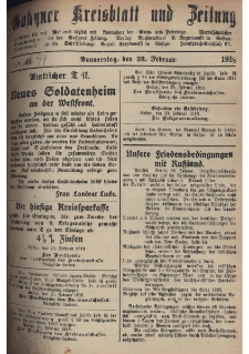 Gostyner Kreisblatt und Zeitung 1918.02.28 Nr 49