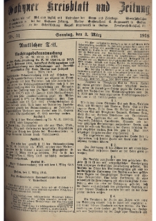 Gostyner Kreisblatt und Zeitung 1918.03.03 Nr 51