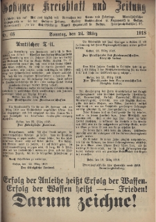 Gostyner Kreisblatt und Zeitung 1918.03.24 Nr 68