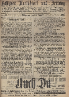 Gostyner Kreisblatt und Zeitung 1918.04.03 Nr 72