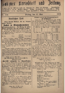 Gostyner Kreisblatt und Zeitung 1918.05.17 Nr 106