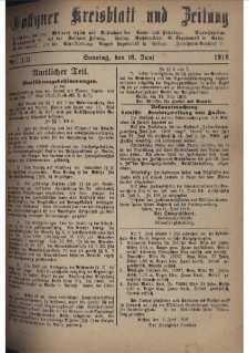 Gostyner Kreisblatt und Zeitung 1918.06.16 Nr 131