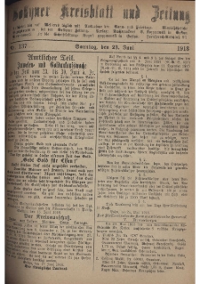 Gostyner Kreisblatt und Zeitung 1918.06.23 Nr 137
