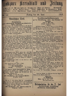 Gostyner Kreisblatt und Zeitung 1918.06.28 Nr 141