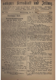 Gostyner Kreisblatt und Zeitung 1918.07.11 Nr 152
