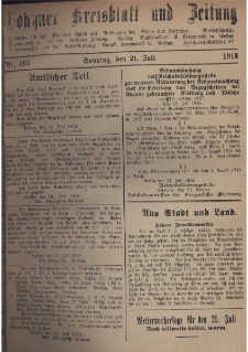 Gostyner Kreisblatt und Zeitung 1918.07.21 Nr 161