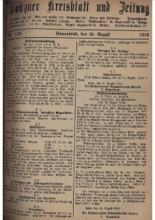 Gostyner Kreisblatt und Zeitung 1918.08.10 Nr 178