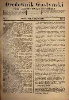 Orędownik Gostyński 1922.01.28 R.4 Nr 11
