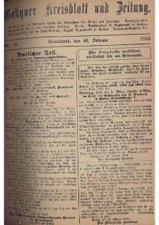 Gostyner Kreisblatt und Zeitung 1916.02.26 Nr 48
