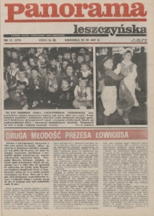 Panorama Leszczyńska 1987.03.29 R.9 Nr13(375)