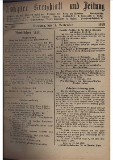 Gostyner Kreisblatt und Zeitung 1918.09.17 Nr 210