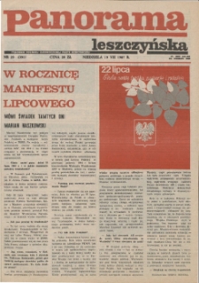 Panorama Leszczyńska 1987.07.19 R.9 Nr29(391)