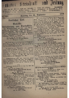 Gostyner Kreisblatt und Zeitung 1918.09.29 Nr 221