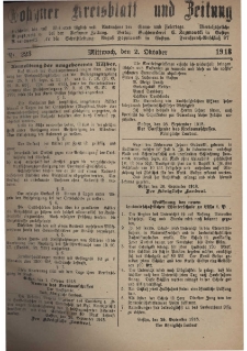 Gostyner Kreisblatt und Zeitung 1918.10.02 Nr 223