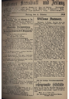 Gostyner Kreisblatt und Zeitung 1918.10.11 Nr 230