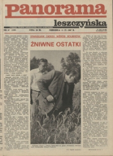 Panorama Leszczyńska 1987.09.13 R.9 Nr37(399)