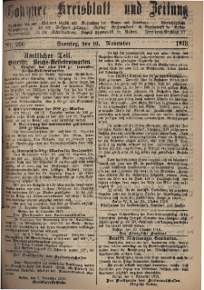 Gostyner Kreisblatt und Zeitung 1918.11.10 Nr 256