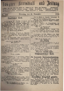 Gostyner Kreisblatt und Zeitung 1918.11.19 Nr 263