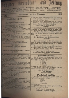 Gostyner Kreisblatt und Zeitung 1918.11.30 Nr 272