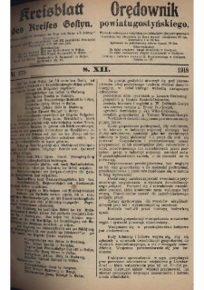 Gostyner Kreisblatt und Zeitung 1918.12.08 Nr 279