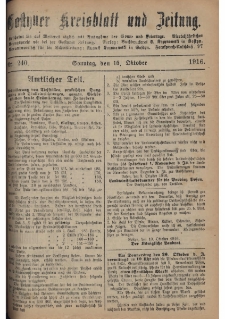 Gostyner Kreisblatt und Zeitung 1916.10.15 Nr 240